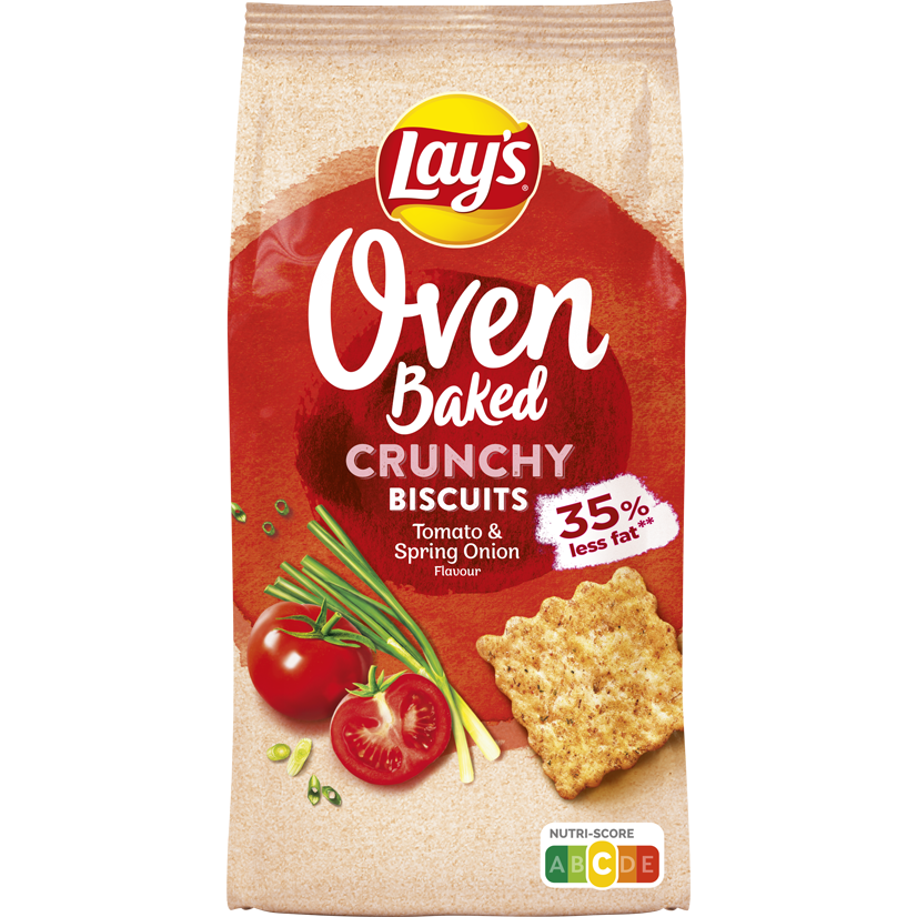 Lay's Oven Baked® Crunchy Biscuits Tomato & Spring Onion